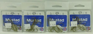 Mustad Carlisle Size 1 Hooks 3191-BR 4 Packs of 10 - Picture 1 of 3