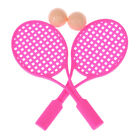 4Pcs/set 1:6/1:12 Dollhouse Miniature Tennis Racket+Ball Doll House Accessor'RI