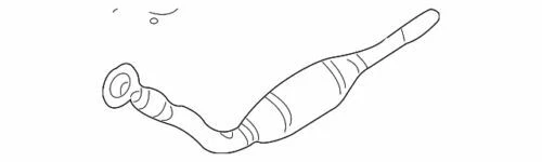 Convertidor y tubo catalizador de golf Beetle original Volkswagen 1999-2004 1J0-254-509-X Foto 1 de 2