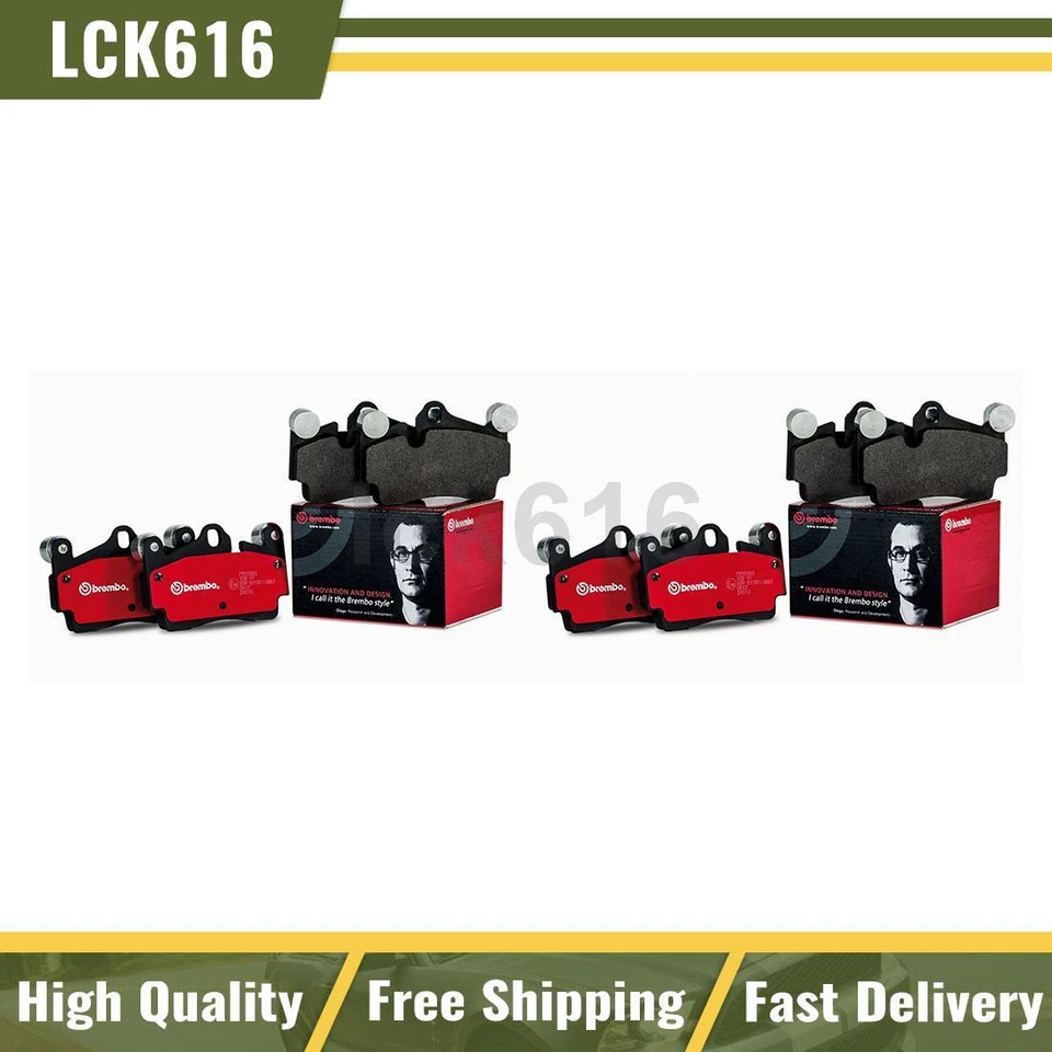 Juego de pastillas de freno Brembo de cerámica delanteras traseras 2X para BMW 228i 2014-2016 Foto 1 de 4