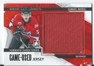 2013-14 ITG Heroes & Prospects SAMUEL MORIN #SSM-06 - Black Version Jersey - Picture 1 of 1