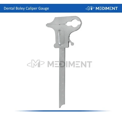 MEDIMENT INSTRUMENTS Medical Calipers Dental Boley Gauge Tooth Thickness Measuring Vernier Type