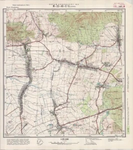Mapa topográfico vintage 1957 del Estado Mayor polaco - JAZWINA 1:25 000 - Imagen 1 de 5