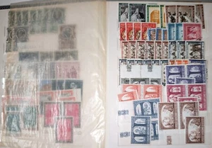 BUEN LOTE DE 100 SELLOS ANTIGUOS DEL VATICANO MNH EN ÁLBUM. 8 ESCANEOS. + SELLOS USADOS. - Imagen 1 de 8