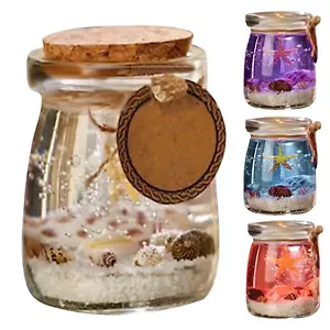 Gel Scented Candle, Ocean In A Container Sea Shell Gel Wax Candle Air Freshener - Picture 1 of 16