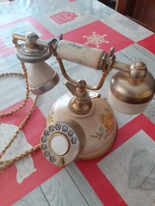 telefono vintage telcer gold plated 18 k - Foto 1 di 3
