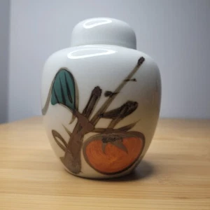 Vintage japanische Peking East Sammlung handbemalte Persimone Teedose 3 Stück - Bild 1 von 8