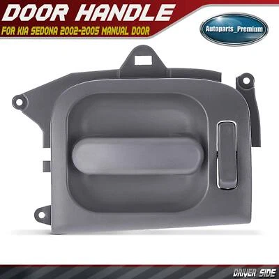 Manija de puerta interior gris corredera lateral izquierda para Kia Sedona 2002-2005 puerta manual Foto 1 de 4