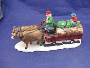 DEPT. 56 HERITAGE VILLAGE COLLECTION - "OX SLED" - NEW IN BOX - RETIRED. - Bild 1 von 11