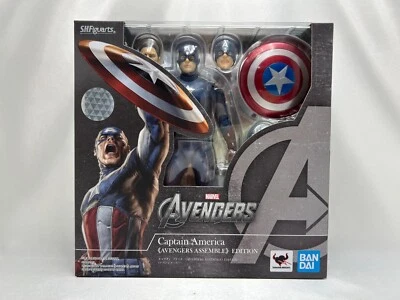 Figura de acción BANDAI S.H.Figuarts Capitán América Avengers Assemble MARVEL Japón Foto 1 de 4