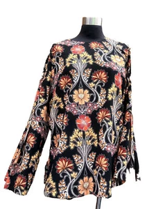 Floral Blouse Size 12 By Simply Be Flared Sleeves - Picture 1 of 7