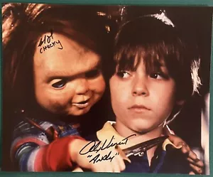 Brad Dourif And Alex Vincent Child’s Play Chucky Signed Autographed 8x10 Photo - Picture 1 of 1