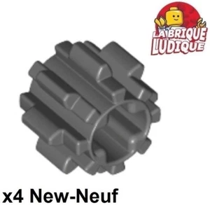 Lego technic 4x petit engrenage gear 8 Tooth dent Type 2 gris foncé 10928 NEUF - Picture 1 of 1