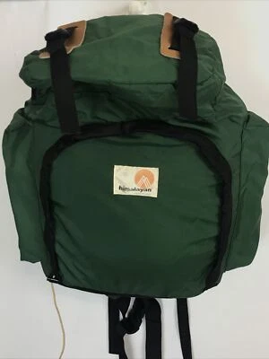 VTG Himalaya Nylon with Leather Bottom Internal Aluminum Frame Backpack Bag USA  - Image 1 of 4