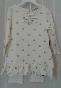 NWT JUICY COUTURE ANGEL LONG SLEEVE TWO PIECE LEGGING SET SIZE 12-18 MONTHS - Picture 1 of 5