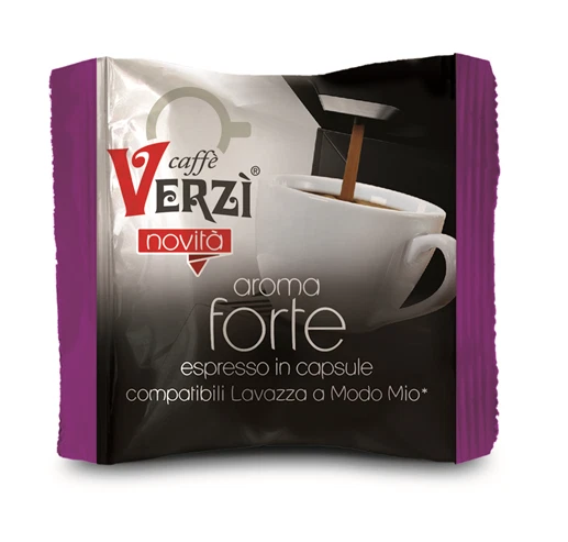 200 Capsule Caffè Verzì Miscela Aroma FORTE Compatibili A Modo Mio 100% Verzi