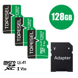 3Pack 128GB Micro SD Card SDXC Class10 V30 TF Flash Memory Card for GoPro Camera - Picture 1 of 13