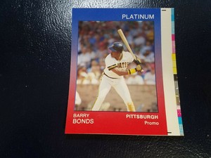 Barry Bonds Pirates 1991 Star Company Platinum Proof PROMO 200 MADE WOW