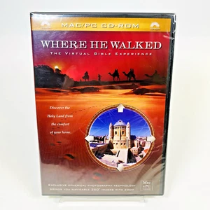 Where He Walked: The Virtual Bible Experience (MAC/PC CD-ROM) Factory Sealed 360 - Bild 1 von 6