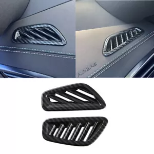 Carbon Fiber Dashboard Air Outlet Vent Cover Trim For BYD SEAL EV 2023 2024 2025 - Picture 1 of 9