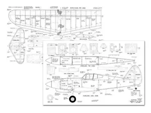 Curtiss P-40 4ch 62" Spannweite RC Modellflugzeug gedruckte Pläne + Vorlagen - Bild 1 von 1