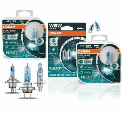 Osram Cool Blue Intense Next Generation 100% H1 H4 H7 H8 H11 W5W Duo Set weiß - Bild 1 von 4