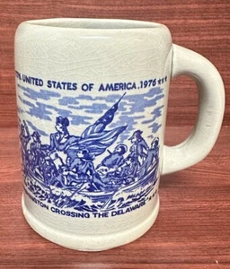 Taza de café de gres cerámico 1976 de colección Japón Washington Crossing Delaware 1776 pa - Imagen 1 de 8
