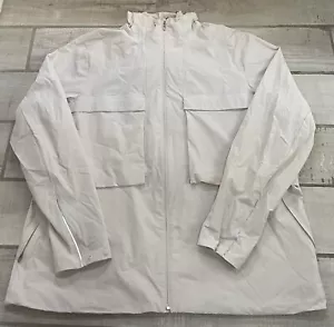 Mens Lululemon Stretch Cargo Jacket Hooded XXL 2X Bone - Picture 1 of 9