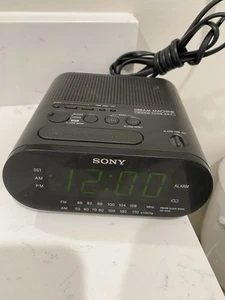 Sony Dream Machine ICF-C218 Negro AM FM Digital Reloj Despertador Radio PROBADO FUNCIONA - Imagen 1 de 6