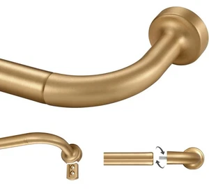 Asta Tenda per Finestre da 28 a 56 Pollici, Giunzione Interna 1" 28-56" Oro Caldo - Foto 1 di 5