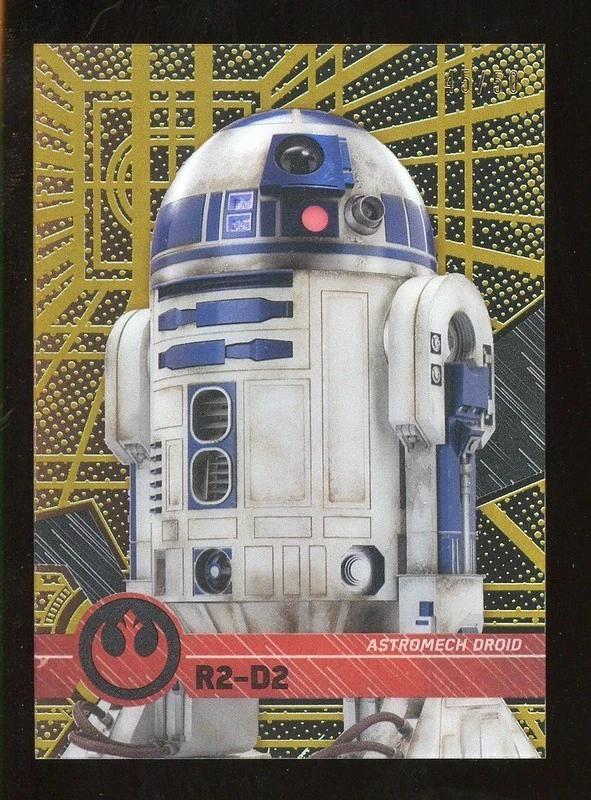 R2-D2 2015 Topps Star Wars High Tek GOLD Parallel SP /50 - Image 1 of 1