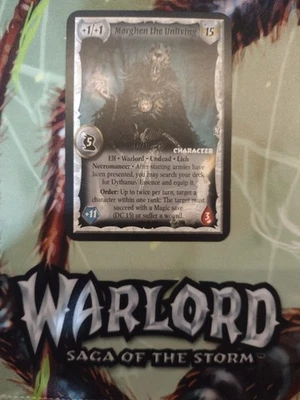 Warlord Saga of the Storm - Elf Warlord - Morghen the Unliving - Antiguos Raro Foto 1 de 2