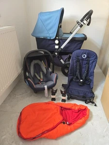 Bugaboo Cameleon 3 Classic Navy Collection & petrol blue Pushchair Stroller Pram - Picture 1 of 11