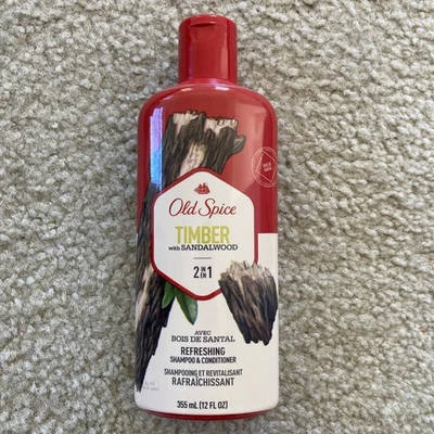 Old Spice Timber w/ Sandalwood 2 in 1 Shampoo & Conditioner 12 oz Discontinued - Image 1 of 3
