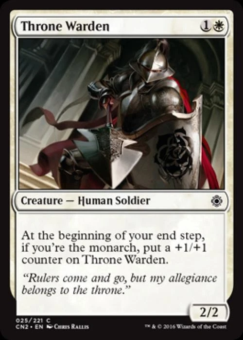 Throne Warden - Medium Play MTG Conspiracy: Take the Crown - Image 1 of 1