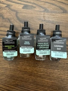 White Barn Bath & Body Works Wallflower Nachfüllbirne 4er Set verschiedene Sinne - Bild 1 von 8