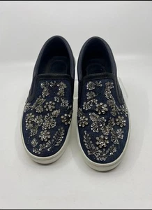 Christian Dior Blue Embellished Denim Damen Sneaker Gr. 4 / EU 34 - Bild 1 von 9
