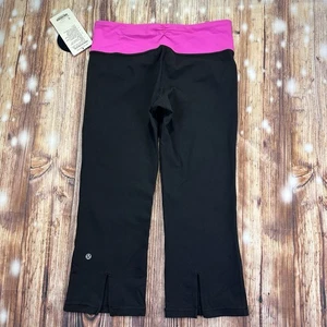 Neu mit Etikett lululemon Athletica Gather & Crow kurze Leggings mittlerer Bund Größe 8 - Bild 1 von 15