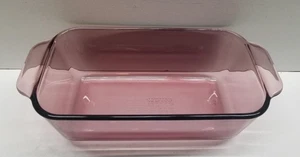 Casseruola padella pane rettangolare Pyrex CRANBERRY vetro 1,5 QT 213-R EXC - Foto 1 di 7