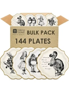 Alice In Wonderland Party Supplies Set Great For Mad Hatter Tea Party Plates Cup - Picture 1 of 8