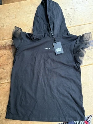 DKNY Girls Black Top Aged 16 - Image 1 of 2