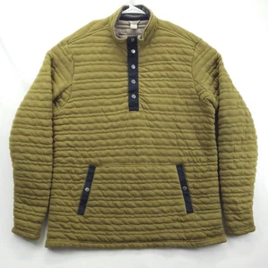 Duluth Trading Co Sudadera Para Hombres XL Alta Verde Oliva Acolchada A Presión Simulación Pullover - Imagen 1 de 11