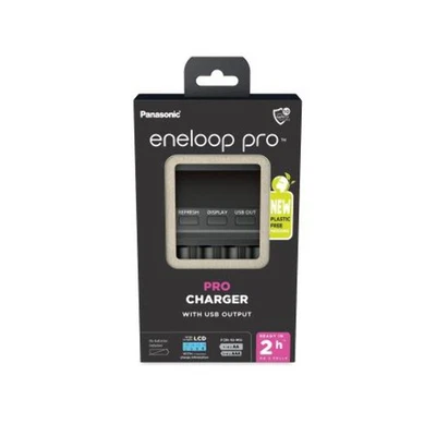 Panasonic eneloop Professionell Ladegerät BQ-CC65 LED USB AC100-240V 50-60Hz Neu - Bild 1 von 3