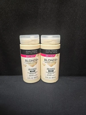 2pc Lot John Frieda Blonde Repair System Pre Shampoo Treatment 100ml Each Step 1 - Image 1 of 4