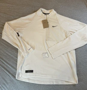 Nike Dri-FIT Running Division Camisa Manga Larga Para Hombre Mediana Crema Swoosh Logo - Imagen 1 de 14
