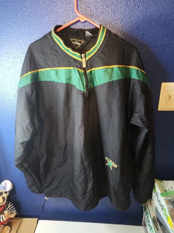 Dallas Stars Rival Quarter Zip Men's Extra Large Black Pullover Long Sleeve XL Cover