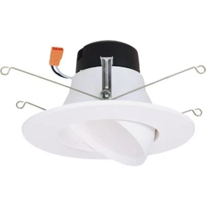 (1)-Halo 5/6" Retrofit Recessed Light Kit (Title 20 Compliant)LA56069301EWH-CA - Picture 1 of 1