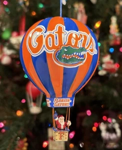 Danbury Mint 2002 FLORIDA GATORS Christmas HOT AIR BALLOON Ornament: NCAA - Picture 1 of 13