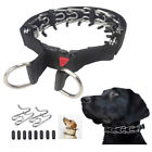 Dog Prong Traing Collar with Rubber Caps for Medium Large Breed Dogs