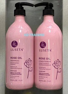 2-Pk LUSETA ~ ROSE OIL Hydrating Volumizing SHAMPOO + CONDITIONER Fine Dry Hair - Picture 1 of 5